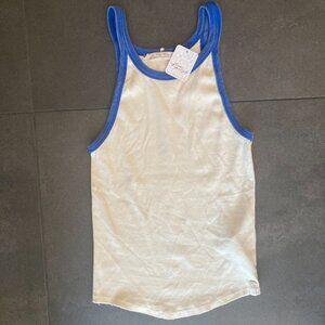 We The Free Only 1 Ringer Tank Ivory size S NWT